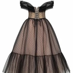 Milla COLLECTIONS Polka Dot Midi Tulle Dress