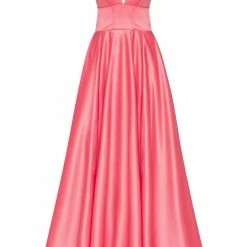 Milla COLLECTIONS Spaghetti Strap Ball Dress With Open Back