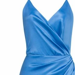 Milla COLLECTIONS Tender Maxi Wrapped Dress With A High Slit And Floral Print