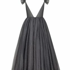 Milla Embroidered Cocktail Midi Tulle Dress