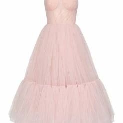 Milla Misty Rose One-Shoulder Cocktail Tulle Dress COLLECTIONS 8 Milla Misty Rose One-Shoulder Cocktail Tulle Dress COLLECTIONS