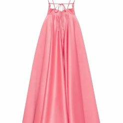 Milla COLLECTIONS Spaghetti Strap Ball Dress With Open Back