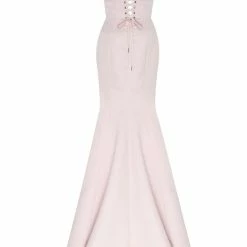 Milla Strapless Evening Gown With Thigh Slit 109 Milla Strapless Evening Gown With Thigh Slit