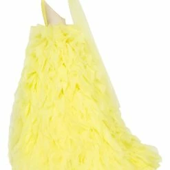 Milla Turtleneck Festive Yellow Evening Gown COLLECTIONS