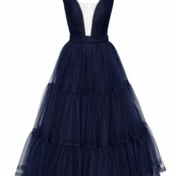 Milla Tender Midi Plunging Neckline Cut Out Dress COLLECTIONS