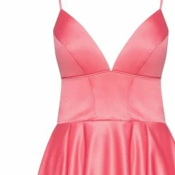 Milla COLLECTIONS Spaghetti Strap Ball Dress With Open Back