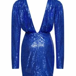 Milla Long-sleeve Sequin Mini Dress