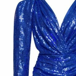 Milla Long-sleeve Sequin Mini Dress