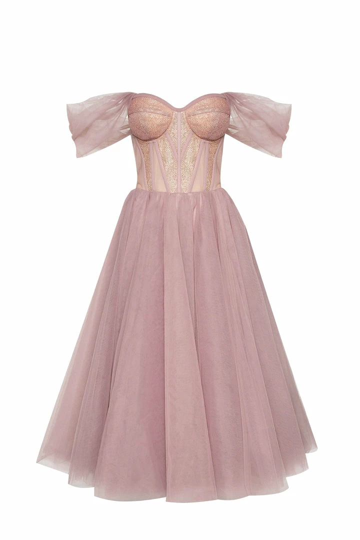 Milla Dreamy Strapless Tulle Dress COLLECTIONS 16 Milla Dreamy Strapless Tulle Dress COLLECTIONS