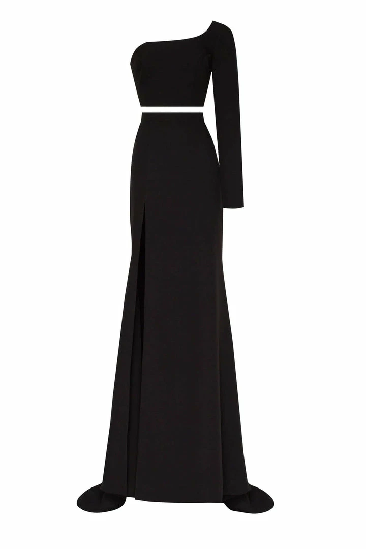 Milla Elegant Maxi One-sleeved Co-ord Set COLLECTIONS 12 Milla Elegant Maxi One-sleeved Co-ord Set COLLECTIONS