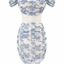 Milla Cute Off-the-shoulder Floral Dress With Sheer Built-in Corset COLLECTIONS