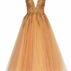 Milla Combination Cocktail Gold Dress Curve & Plus Size Fit