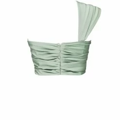 Milla One-Shoulder Cropped Wrap Top