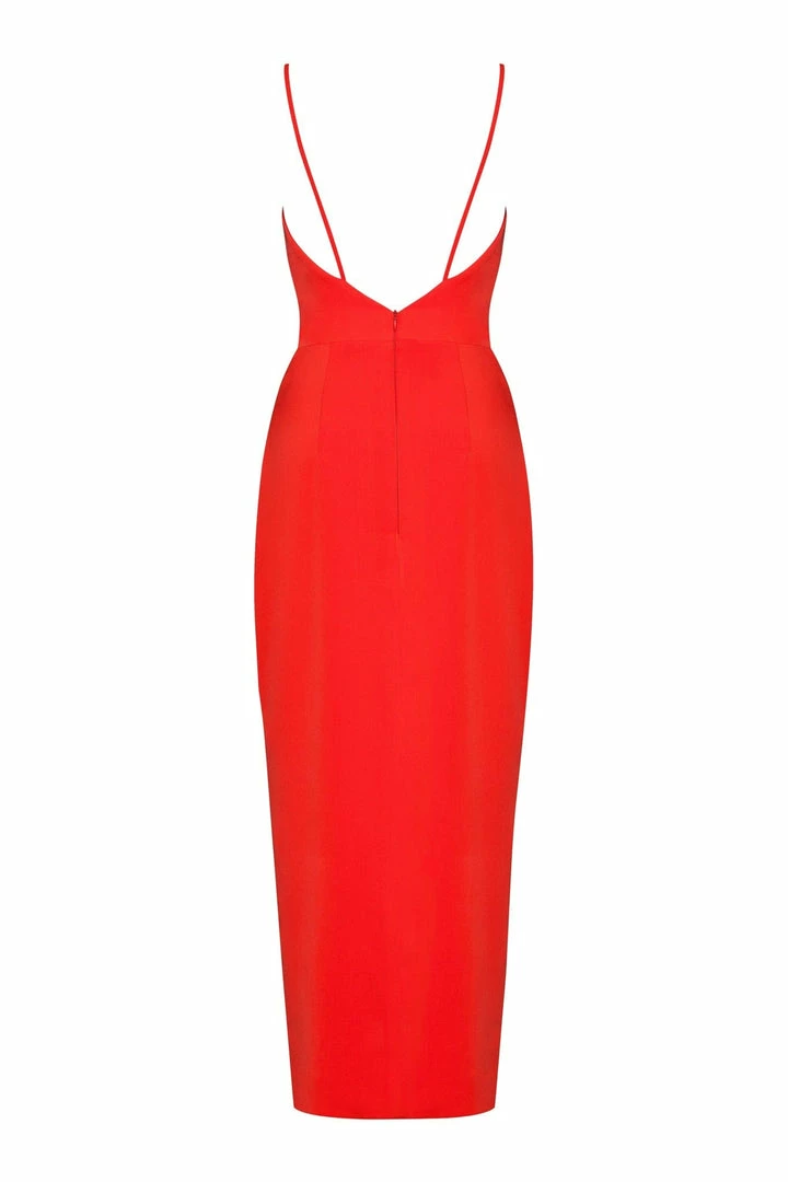 Milla Long Classic Dress With High Slit COLLECTIONS 10 Milla Long Classic Dress With High Slit COLLECTIONS