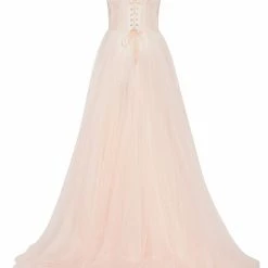 Milla Peach Multi-Layered Tulle Gown COLLECTIONS