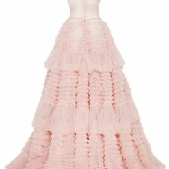 Milla COLLECTIONS Off-The-Shoulder Frill-Layered Gown 14 Milla COLLECTIONS Off-The-Shoulder Frill-Layered Gown