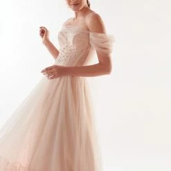 Milla Off-the-Shoulder Cocktail Tulle Dress