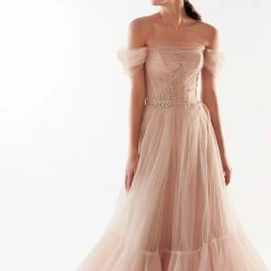 Milla Off-the-Shoulder Cocktail Tulle Dress