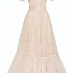 Milla Off-the-Shoulder Cocktail Tulle Dress