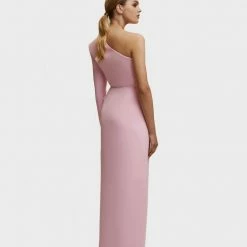 Milla Long-sleeved Dress With Sharp Shoulder Cut