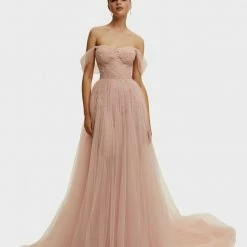 Milla COLLECTIONS Long Off-the-shoulder Neckline Maxi Dress