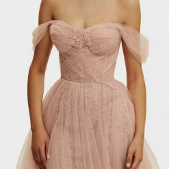 Milla COLLECTIONS Long Off-the-shoulder Neckline Maxi Dress