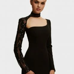 Milla Trumpet Gown With Detachable Sleeve COLLECTIONS