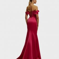 Milla Princess Strapless Gown With Thigh Slit