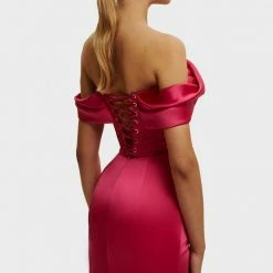 Milla Princess Strapless Gown With Thigh Slit
