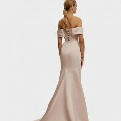 Milla Princess Strapless Gown With Thigh Slit