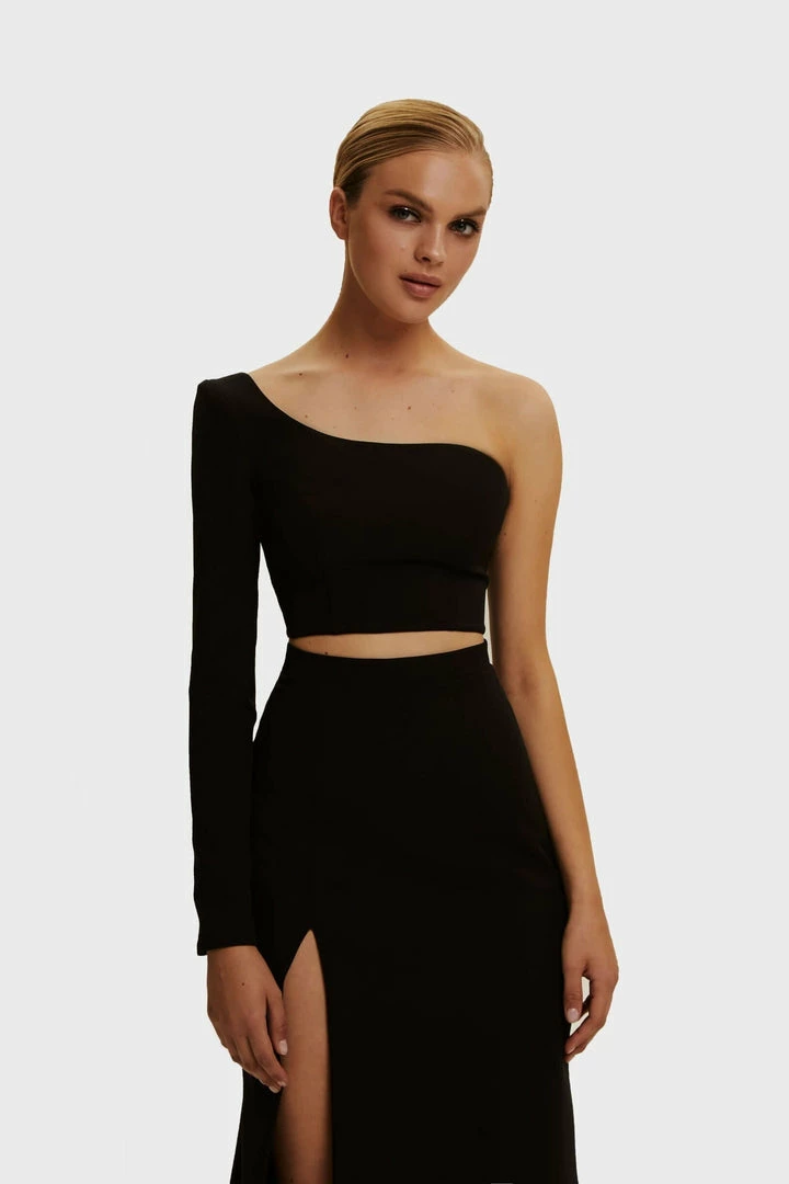 Milla Elegant Maxi One-sleeved Co-ord Set COLLECTIONS 20 Milla Elegant Maxi One-sleeved Co-ord Set COLLECTIONS