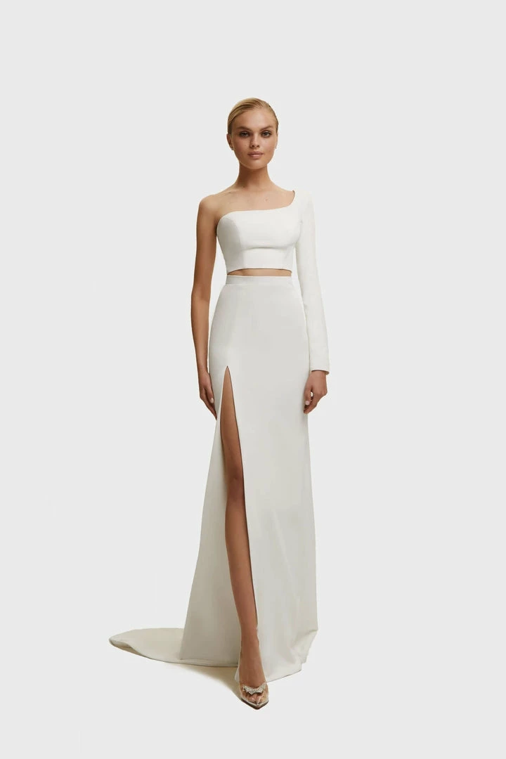 Milla Elegant Maxi One-sleeved Co-ord Set COLLECTIONS 22 Milla Elegant Maxi One-sleeved Co-ord Set COLLECTIONS