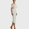 Milla Classy Midi Dress With Open Neckline COLLECTIONS