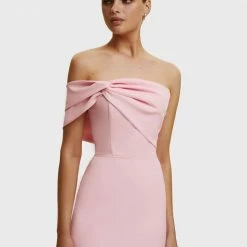 Milla Classy Midi Dress With Open Neckline COLLECTIONS