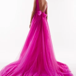 Milla Bow-Back Maxi Evening Tulle Dress COLLECTIONS 17 Milla Bow-Back Maxi Evening Tulle Dress COLLECTIONS