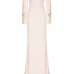 Milla Trumpet Maxi White Long Sleeve Dress