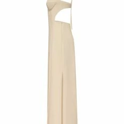 Milla COLLECTIONS Strap Corset Cut Out Dress With A Side Slits