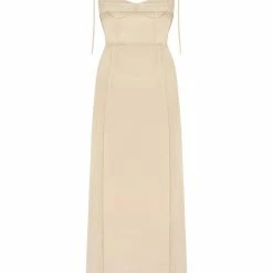 Milla COLLECTIONS Strap Corset Cut Out Dress With A Side Slits