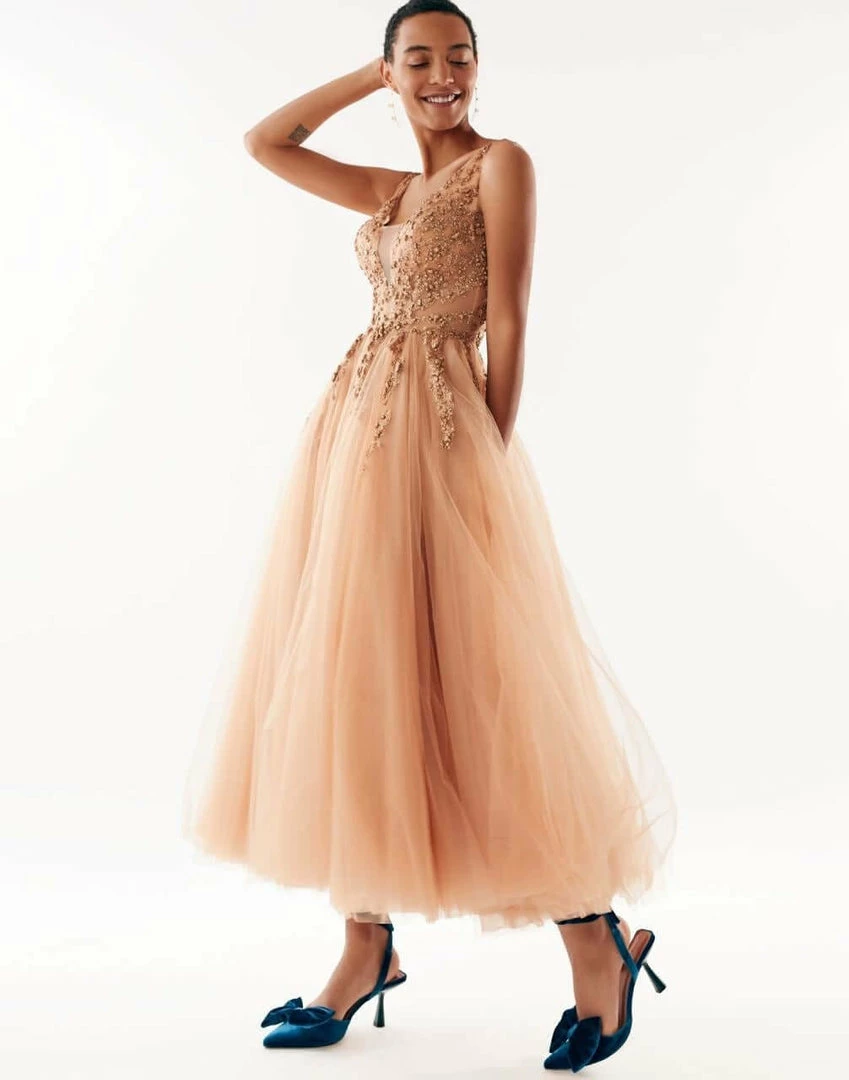 Milla Combination Cocktail Gold Dress Curve & Plus Size Fit 5 Milla Combination Cocktail Gold Dress Curve & Plus Size Fit