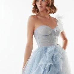 Milla One-Shoulder Midi Tulle Dress COLLECTIONS