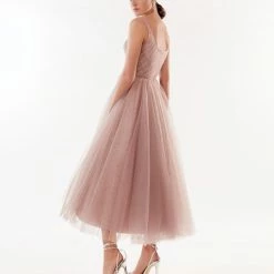 Milla Sequin Cocktail Rose Gold Dress