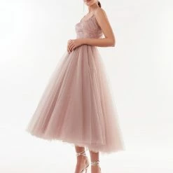 Milla Sequin Cocktail Rose Gold Dress